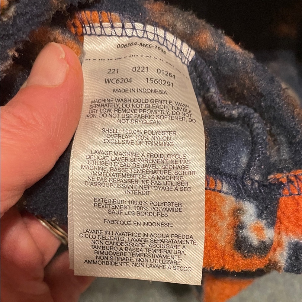 Columbia Kids' Navy and Orange Hooded Jacket - Picture 6 of 6
